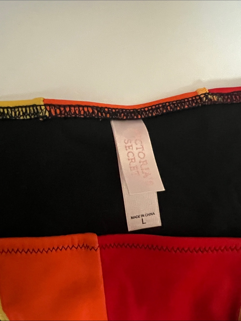 Rainbow Colorblock String Bikini Top & Bottom Set - Picture 2 of 7